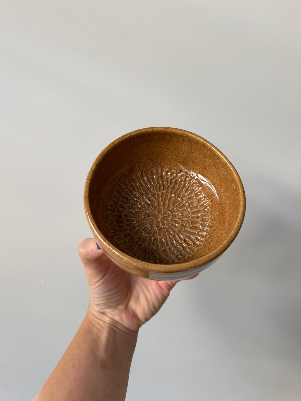 Handmade Ceramic Garlic grater bowl
