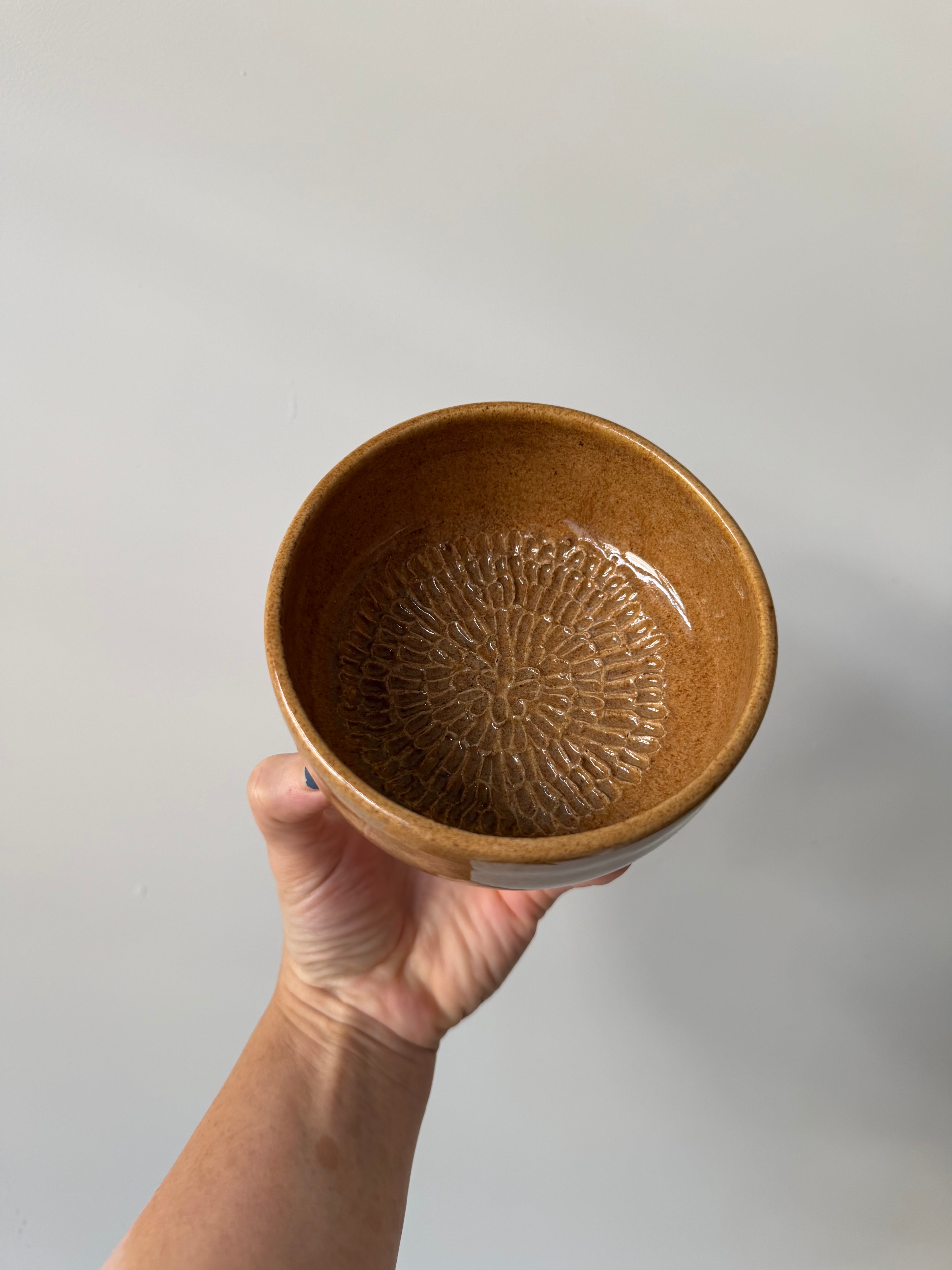 Handmade Ceramic Garlic grater bowl