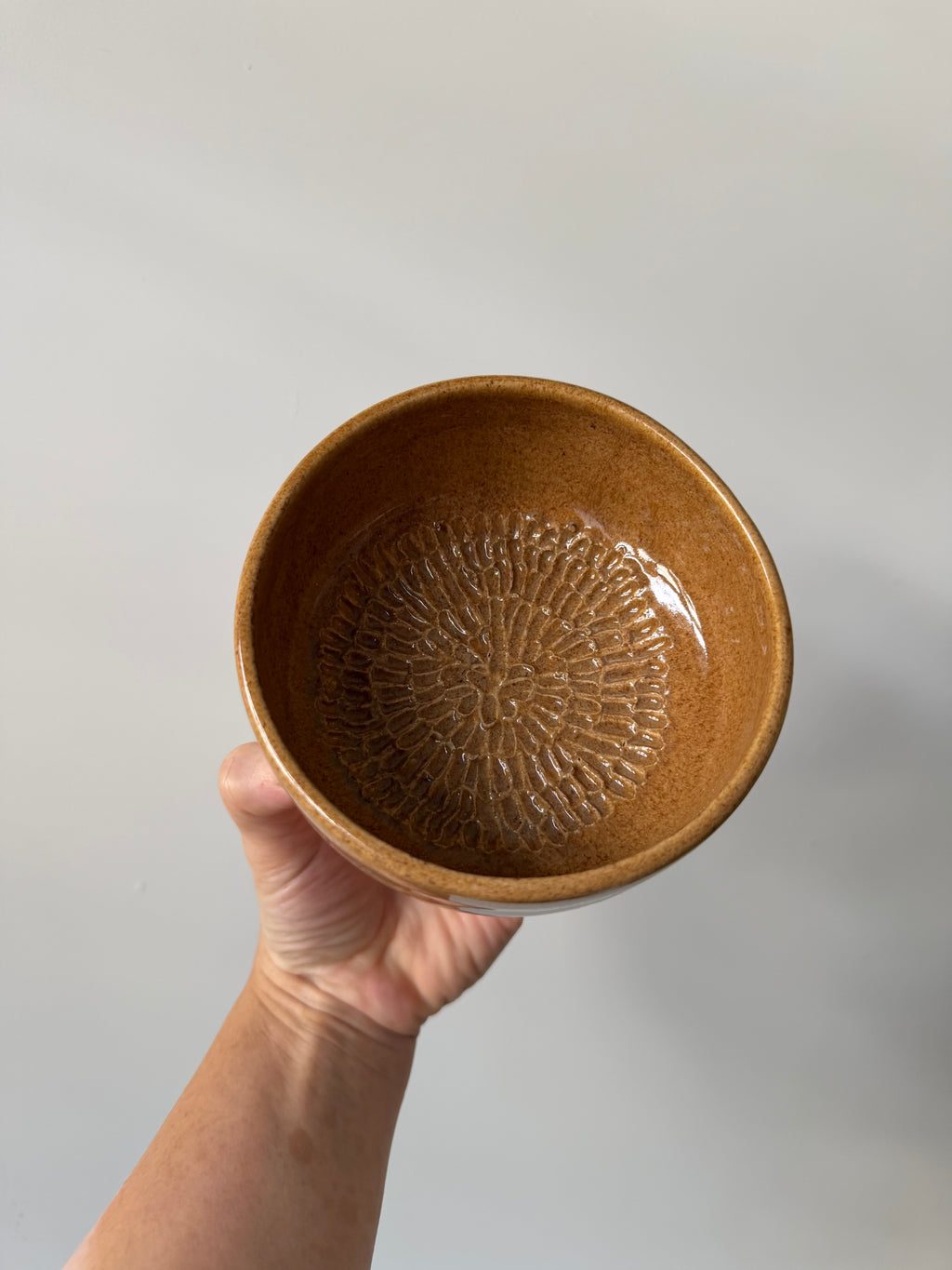Handmade Ceramic Garlic grater bowl