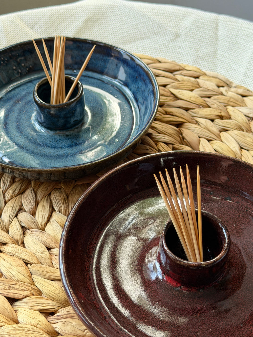 Olive Dish with straight rim