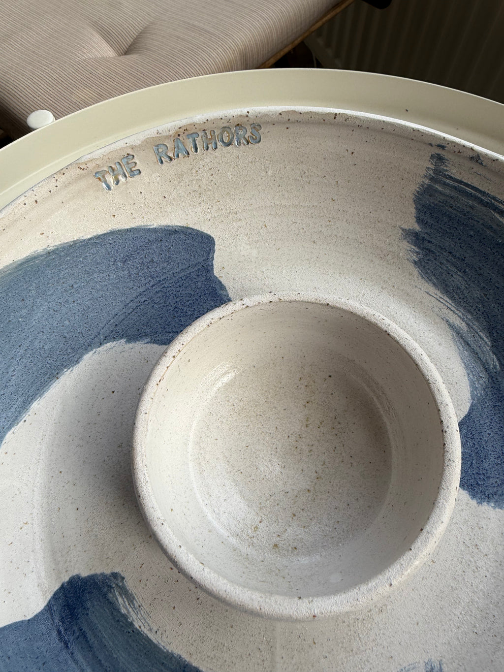 Personalized chip & dip bowl