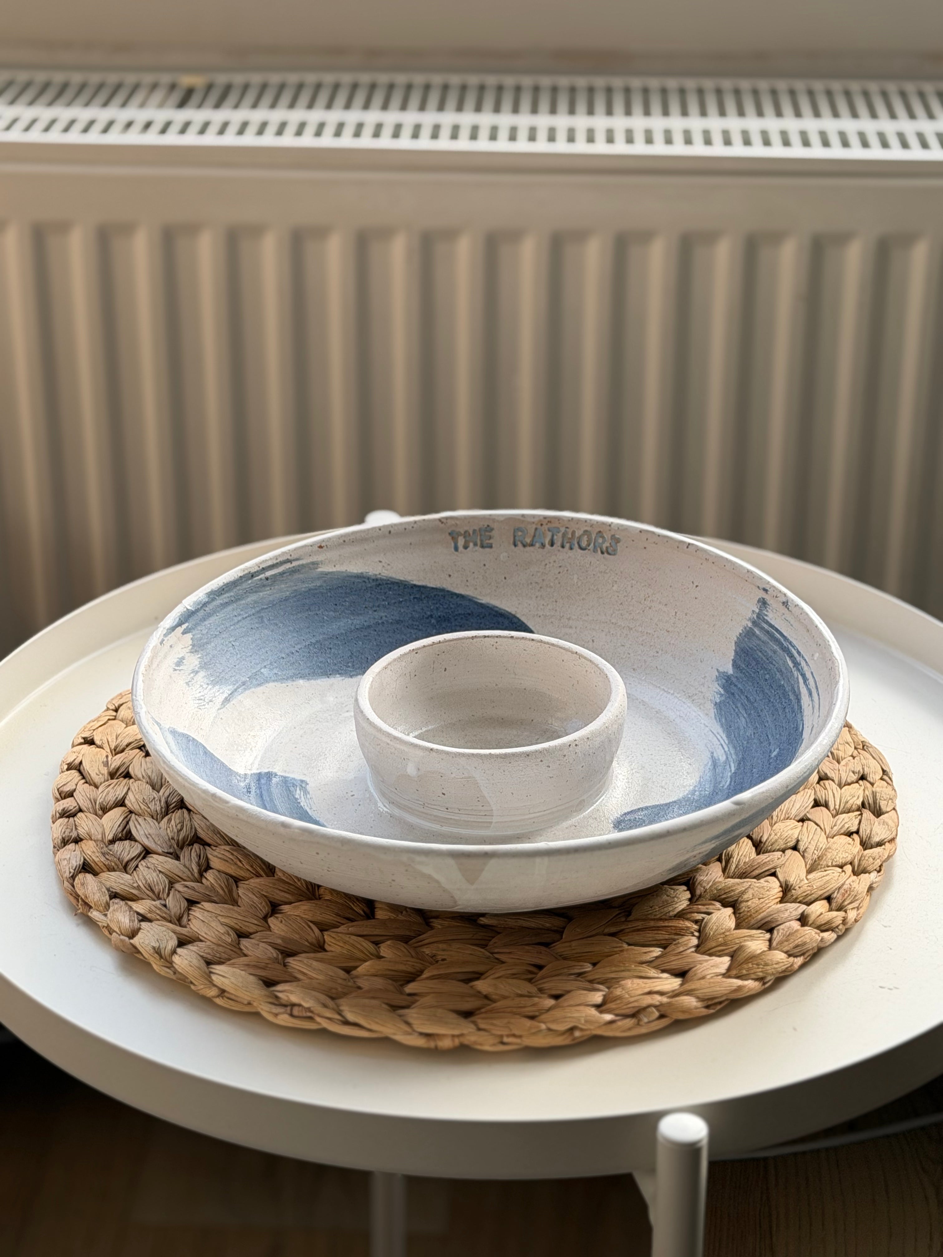 Personalized chip & dip bowl