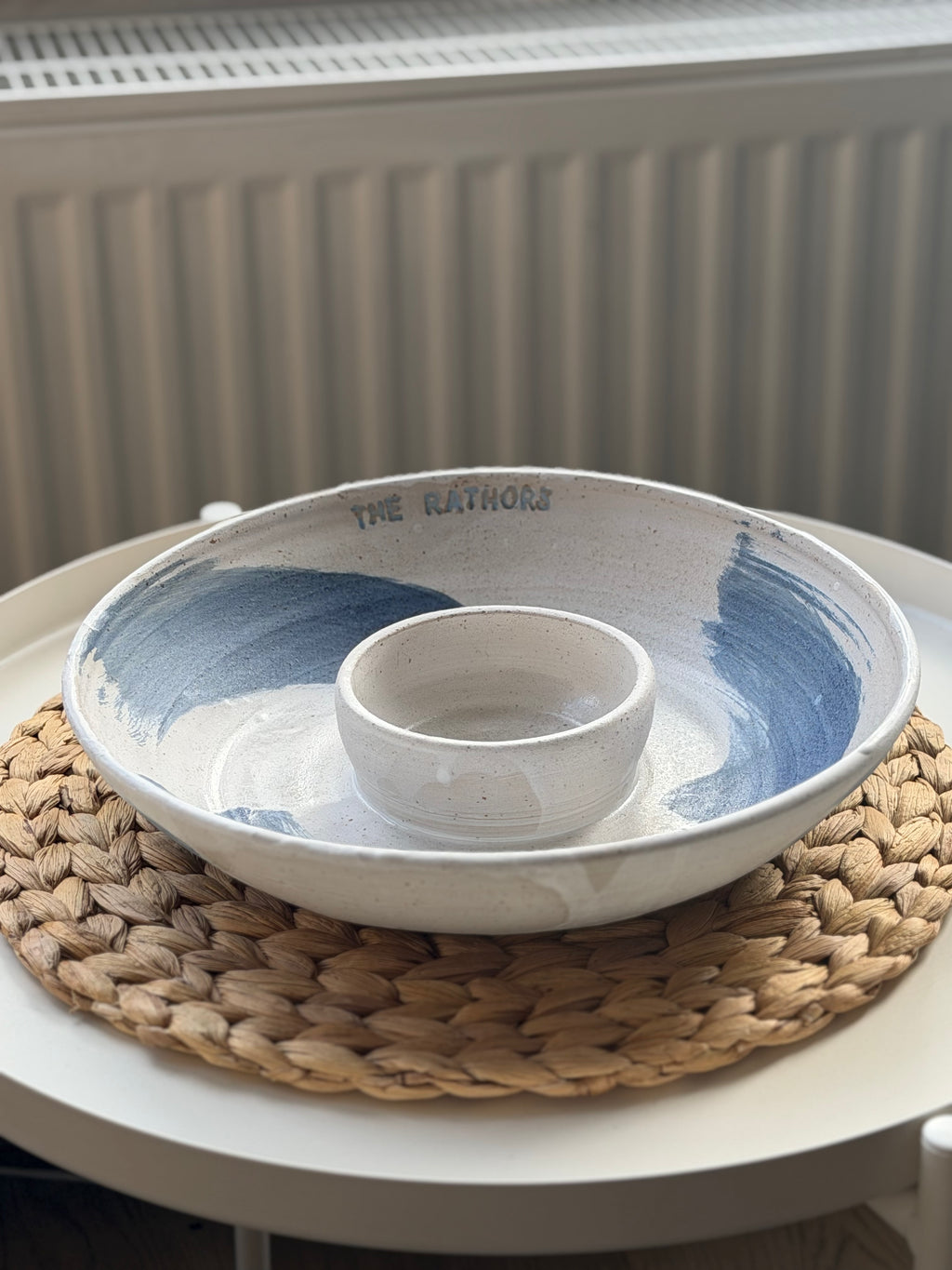 Personalized chip & dip bowl