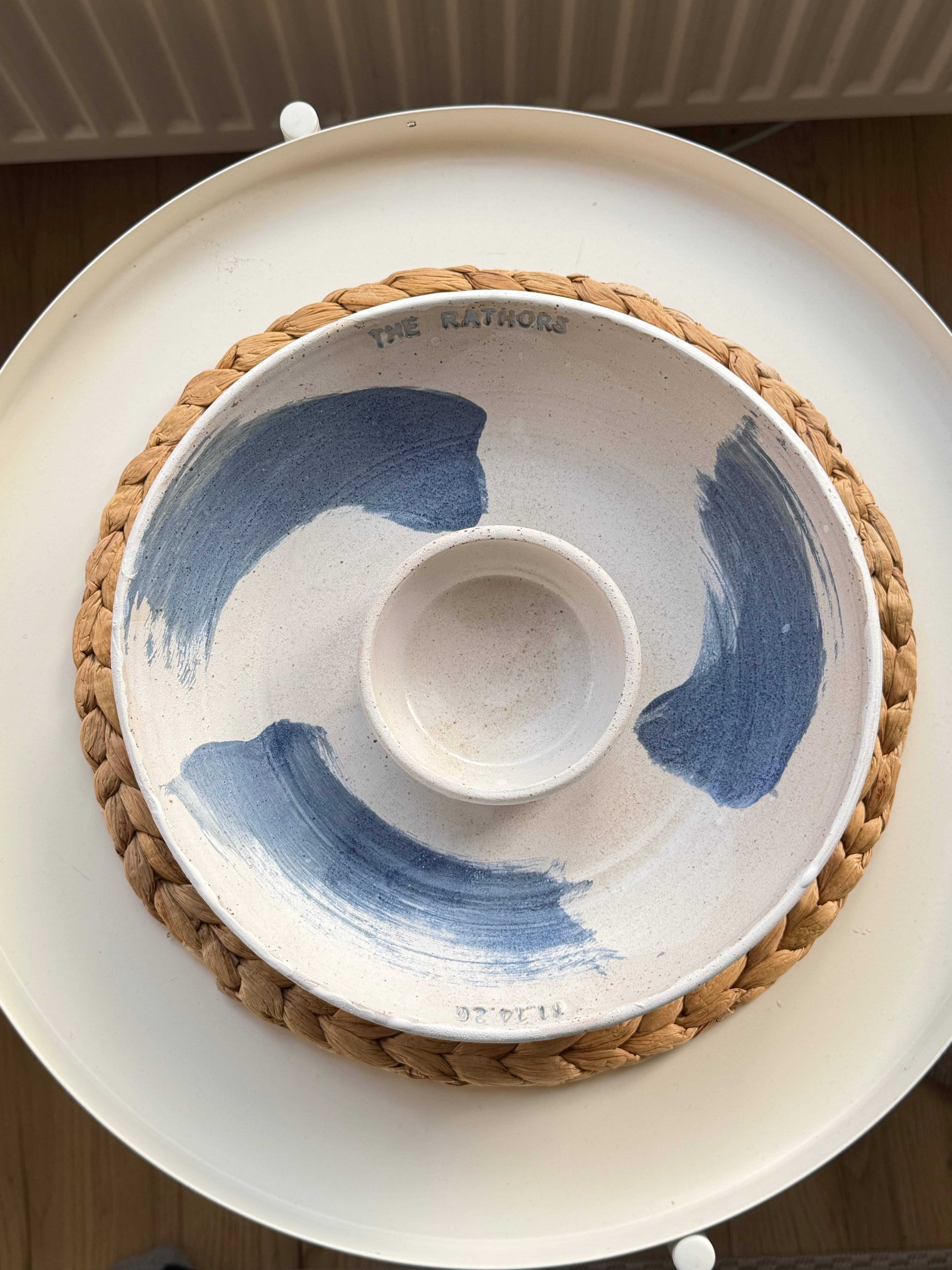 Personalized chip & dip bowl