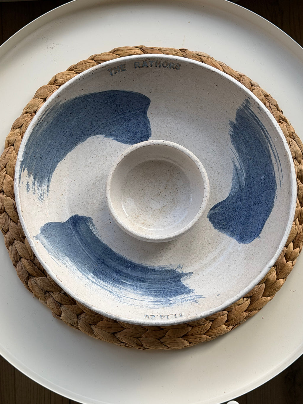 Personalized chip & dip bowl