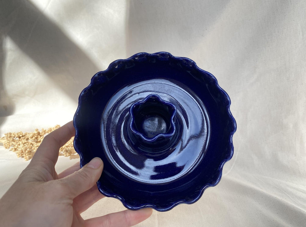 Olive Dish with wavy rim