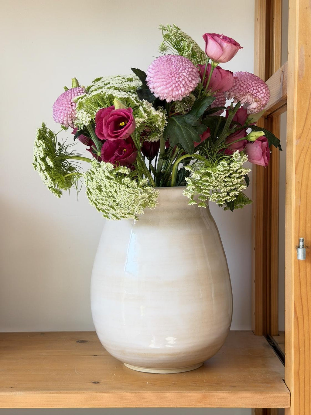 Made to order: Handmade Ceramic Vase, Personalized with Initials and Date, Wedding Gift